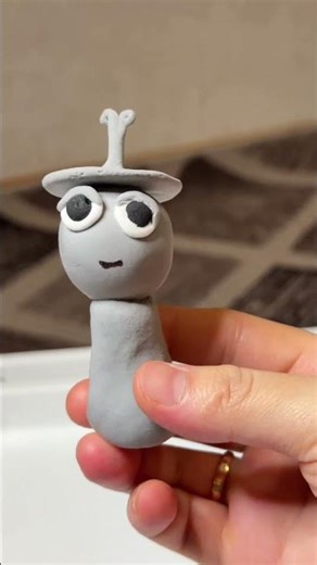 Sleepy Sprunki Gray 👽 Clay Art - My Sleepy Gray from Sprunki (Plasticine Sculpture)