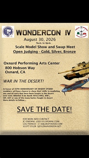 Save the date! Wondercon IV August 30th, 2026. | High Altitude Modeling