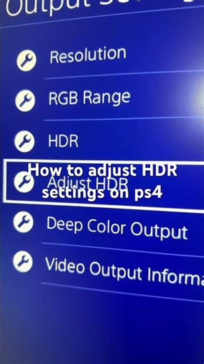 How to adjust HDR settings on ps4