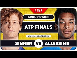 SINNER vs AUGER ALIASSIME • ATP Finals 2025 • LIVE Tennis Watchalong