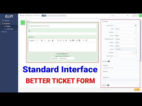 How to Switch GLPI Ticket Interface from Simplified to Standard