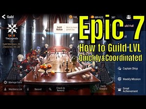 Epic Seven: How to Guild Level Quickly Guide Coordinated