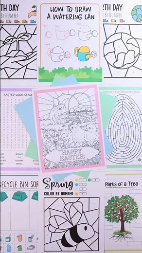 Free April homeschool printables 🌸