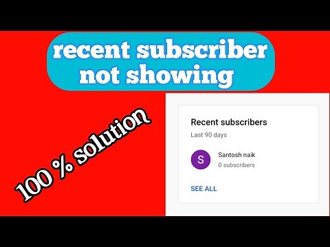 recent subscriber not showing in YouTube Studio dashboard