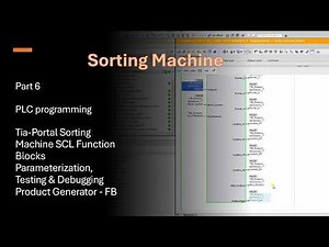 TIA Portal SCL Tutorial | Function Block Parameterization, Testing & Debugging (Sorting Machine)