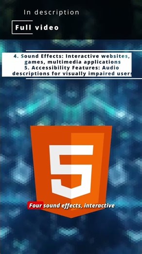 💻 HTML 3c10💻 Audio Element Use cases and Compatibility 💻 #HTMLTutorial #HTML5Course #KGRDevShorts