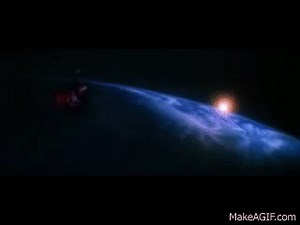 Superman Flying End Scene (Smile) on Make a GIF