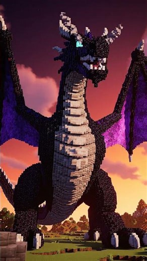 Dragon Build | Minecraft Final Reveal 🐉🔥 #minecraft #minecraftshorts #minecraftbuild