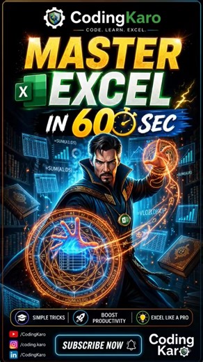 99% People Don’t Know These Excel Tricks 😱 #excel #shorts