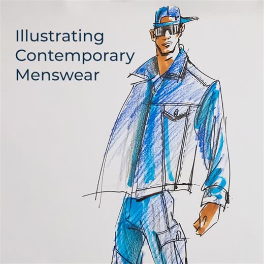 University of Fashion on Instagram: "Think you’ve got what it takes to conquer the world of men’s fashion? Before you start sketching runway rebels and dapper dandies, you’ll need one essential skill—drawing a male contemporary figure that actually looks like he belongs on the runway, not a wanted poster. In this lesson, “Drawing a Male Contemporary Figure,” NY fashion professor and professional illustrator Steven Broadway shows you how to make your men’s fashion croquis strut, pose, and pop wit