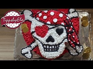 Piraten Torte Anleitung - How to make a pirate girl cake