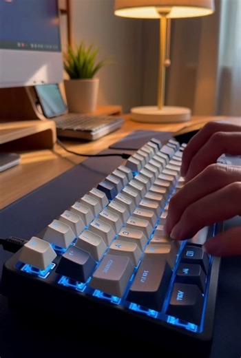 Blue Switch Typing ASMR 4