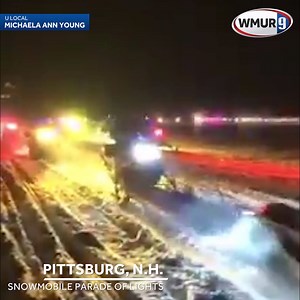 🤩 SO COOL! The Snowmobile Parade of Lights was held over the weekend on Back Lake in Pittsburg. More than 150 snowmobiles participated! ❄️ 📹: Michaela Ann Young | u local New Hampshire (or upload here: https://www.wmur.com/upload) | WMUR-TV