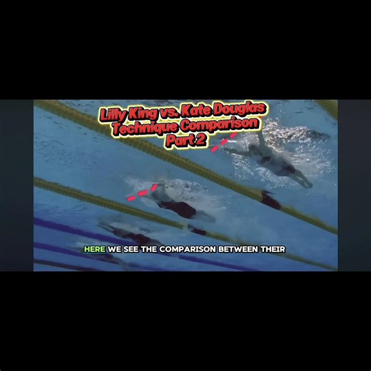 Same event. Very different breaststroke pulls. 👀 Lilly King vs Kate Douglass shows why there is no one right way to execute a breaststroke catch. 🔹 Lilly King uses a shotgun-style catch — quick pull back, then immediately fire the hands forward. Explosive, direct, and built for power and tempo. 🔹 Kate Douglass uses a wider catch, gathering more water and sustaining pressure longer to keep momentum flowing smoothly forward. Different shapes. Different timing. Same world-class results. Breastst