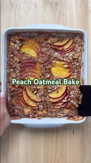Peach Oatmeal Bake