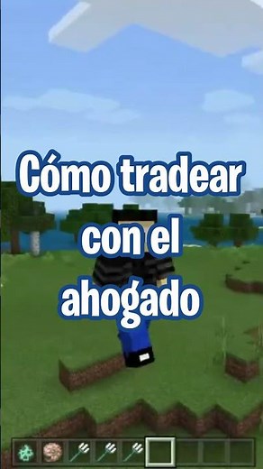 How to trade for a TRIDENT with a DROWNED in Minecraft Bedrock