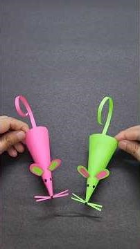 Paper Mouse,easy #diy, #papercraft, #craft,