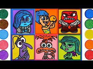 Inside Out 2 Emotions, Jelly Painting & Coloring for Kids | How to Draw inside out 2 characters - Videos For Kids