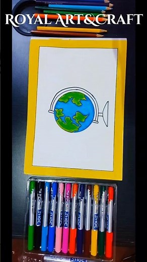 How To Draw a Globe Step by Step Easy | World Map | #Globedrawing