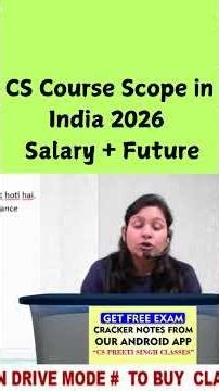 CS Course Scope in India 2026 | Salary + Future I Salary Of CS in 2026 I Company Secretary Scope