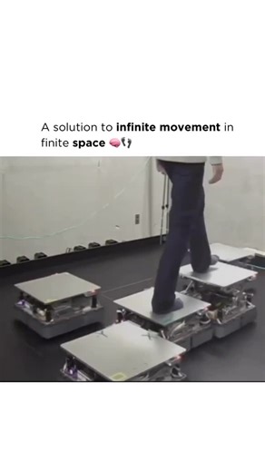 𝗔𝗜 𝗜𝗻𝗻𝗼𝘃𝗮𝘁𝗶𝗼𝗻 & 𝗡𝗲𝘄𝘀 | 𝗧𝗲𝗰𝗵𝗻𝗼𝗹𝗼𝗴𝘆 | 𝗔𝗿𝘁𝗶𝗳𝗶𝗰𝗶𝗮𝗹 𝗜𝗻𝘁𝗲𝗹𝗹𝗶𝗴𝗲𝗻𝗰𝗲 on Instagram: "You can walk forever… without going anywhere. 👣🌀🤯 Japan just solved one of VR’s biggest problems: space. Researchers at the University of Tsukuba developed CirculaFloor — a system of robotic tiles that lets you walk continuously in virtual reality while staying in one physical spot. 🧠⚙️ Each tile senses your foot placement, shifts beneath you, and subtly repositions itse