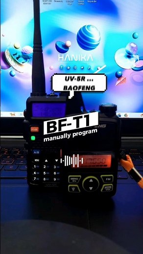 NEW BAOFENG BF-T1 MANUALLY SETTING TO UV-5R #setting #tutorial #original #analog #FMradio #baofeng