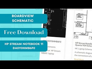 HP Stream NoteBook 11 DA0Y0HMB6F0 BoardView File and schematic Diagram ।। How to Free Download