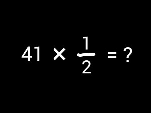 41 × 1/2 (Forty-one Times One-half ll Multiply the Whole Number 41 by 1/2 |41 Times1/2
