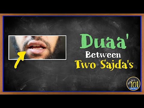 Learn the Duaa' between the two Sajda's | Arabic101