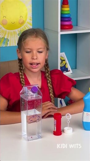 🎉🫧 We Made Our Own Bubbles! So Much Fun 😄✨ #Kids #DIY