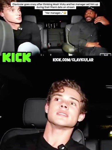 Clavicular goes crazy after thinking Woah Vicky and her manager set him up during their Miami date😭