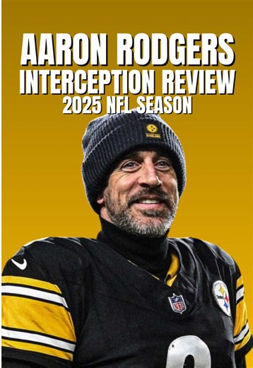 Aaron Rodgers Interception Review #nfl #quarterback #steelers #aaronrodgers #thefootballfreak