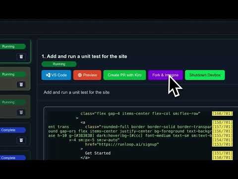 kiro-cli Running in Parallel on Runloop