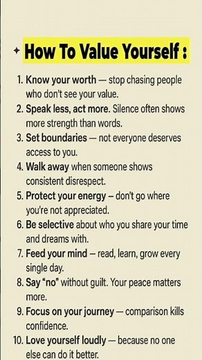 “10 Powerful Ways to Show Self-Respect 💪💭”