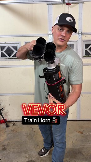 VEVOR 4 Trumpet Train Horn Kit with Air Compressor | Super Loud 150dB Truck & Pickup Horn Upgrade ⸻ SEO Description This VEVOR 4 trumpet train horn kit delivers an insanely loud, attention-grabbing sound powered by an onboard air compressor and tank. Designed for trucks, pickups, Jeeps, RVs, and work vehicles, this air horn system is perfect for drivers who want increased road awareness, safety, and a bold custom upgrade. Durable metal trumpets, complete mounting hardware, and easy installation