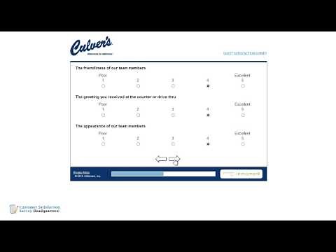 How to Participate in the www.Culverssurvey.com Web Survey