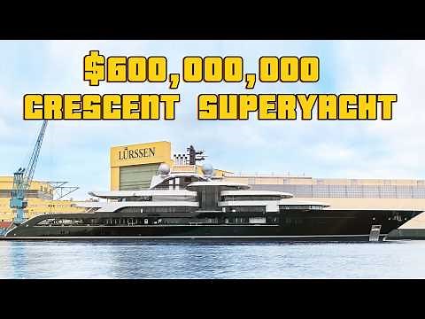 Explore the Luxurious CRESCENT Superyacht WORTH $600 Million