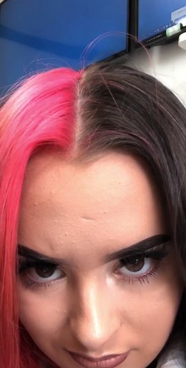 Parting half pink hair was a STRUGGLE #fyp #uktalent #uk #foryoupage #hairchallchallenge #hair #hairdye