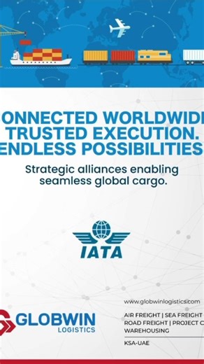 Globwin Logistics on Instagram: "🌍 Connected worldwide. Trusted execution. Endless possibilities. Powered by our global alliances with WCA, FIATA, IATA, XL Projects & JCtrans, Globwin Logistics delivers seamless cargo solutions across borders—efficient, reliable, and built on trust. Making your logistics business easier, reliable, and stress-free with us. Globwin Logistics KSA 🇸🇦 • UAE 🇦🇪 • INDIA 🇮🇳 📲 +966 500020759 📧 info@g