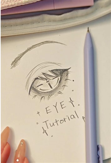 Eyes tutorial 👁️💗#eyesdrawing #drawinontiktok #tiktokartist #learntodraw #eyes