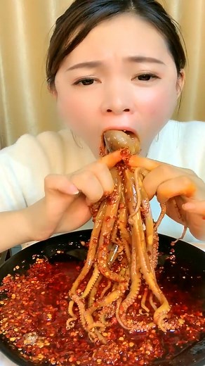 3.5K views · 25 reactions | Octopus Spicy ASMR Eating yummy, #mukbang #asmr #food #mukbangasmr #asmreating #asmrfood #foodie #reels #fbreels #viralvideo #neverforget #octopus | Shawain Pika | Facebook