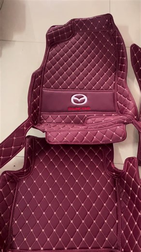 Customize a set of burgundy waterproof car mats for a 2017 right-hand steering Mazda CX-5! #Mazda #cx5 #luxury #waterproof #floormat