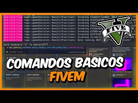 APRENDA TODOS OS COMANDOS BASICOS DO GTA RP FIVEM (Como Colocar Bind e Muito Mais!)