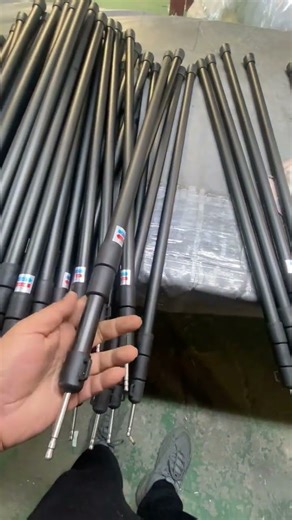 Telescopic tent pole lightweight tarp pole black thicken aluminum rods top gear camping accessories