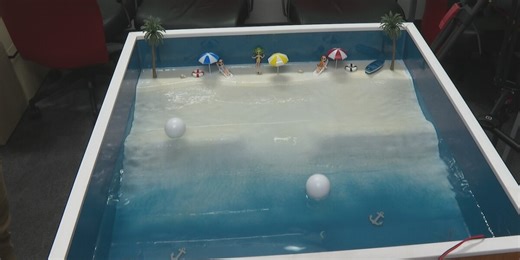 Rip current simulator demo