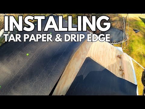 How to install Drip Edge and Tar Paper On A Shed