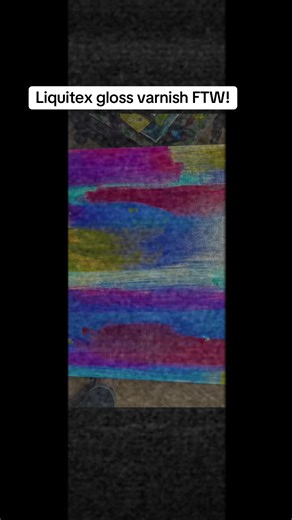 This varnish is thin and forgiving! Never going back, lol. #fyp #artistsoftiktok #varnish #artprocess #abstractart @janevandergriff @GutieCrew | Tech Tips