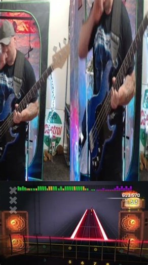 Mastering the Bass: Perfect Notes in Virtual Guitar Game! #shorts