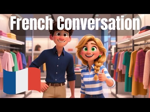 Learn French: Real Conversation in a Clothing Store (A2/B1 Level)