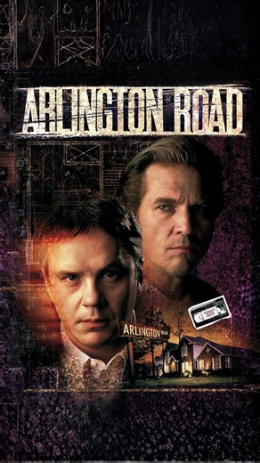Midnight Movie Snack on Instagram: "Arlington Road (1999) turns suburban life into a paranoid nightmare. Jeff Bridges plays a widowed professor who begins to suspect his neighbors of domestic terrorism. Tim Robbins delivers a quietly chilling performance. Director Mark Pellington serves up a setting filled with impending doom and dread that culminates in a finale that refuses to play it safe."